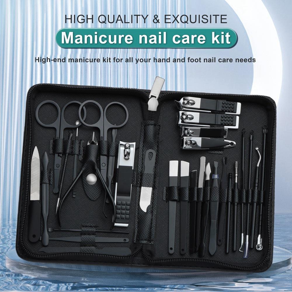 Xiaomi 30 In 1 Nail Clipper Set Manicure Set Nail Kit for Women Men Stainless Steel Manicure Kit Professional with Travel Case
