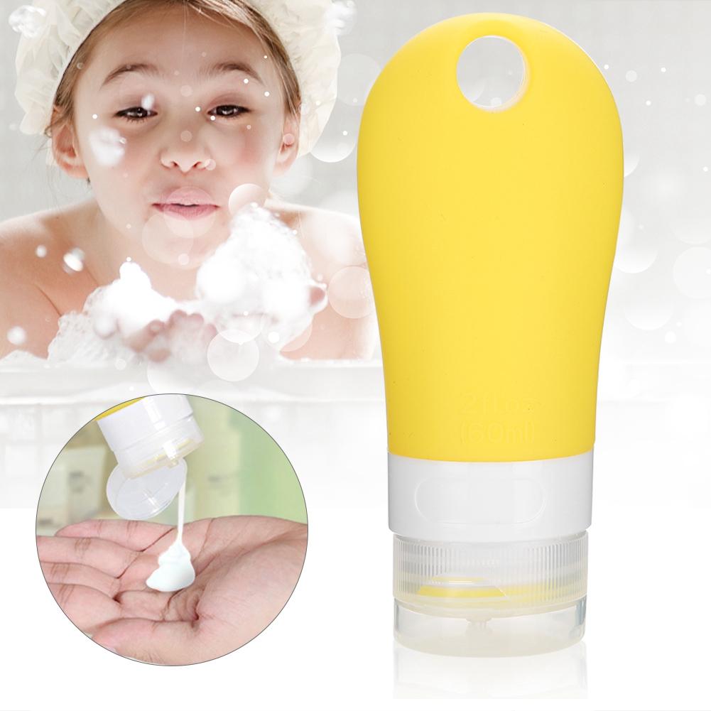 Portable Silicone Travel Bottle Set Lotion Shampoo Shower Empty Press Container 01