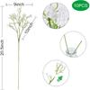 DEEMEI 18pcs Babys Breath Artificial Flowers Fake Eucalyptus Leaves Flowers Bouquet Artificial White Gypsophila Bouquets Real Touch Faux Flowers for