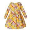 Mädchen Koreanischer Stil Langarm Baumwolle Blumenkleid für Frühling und Herbst