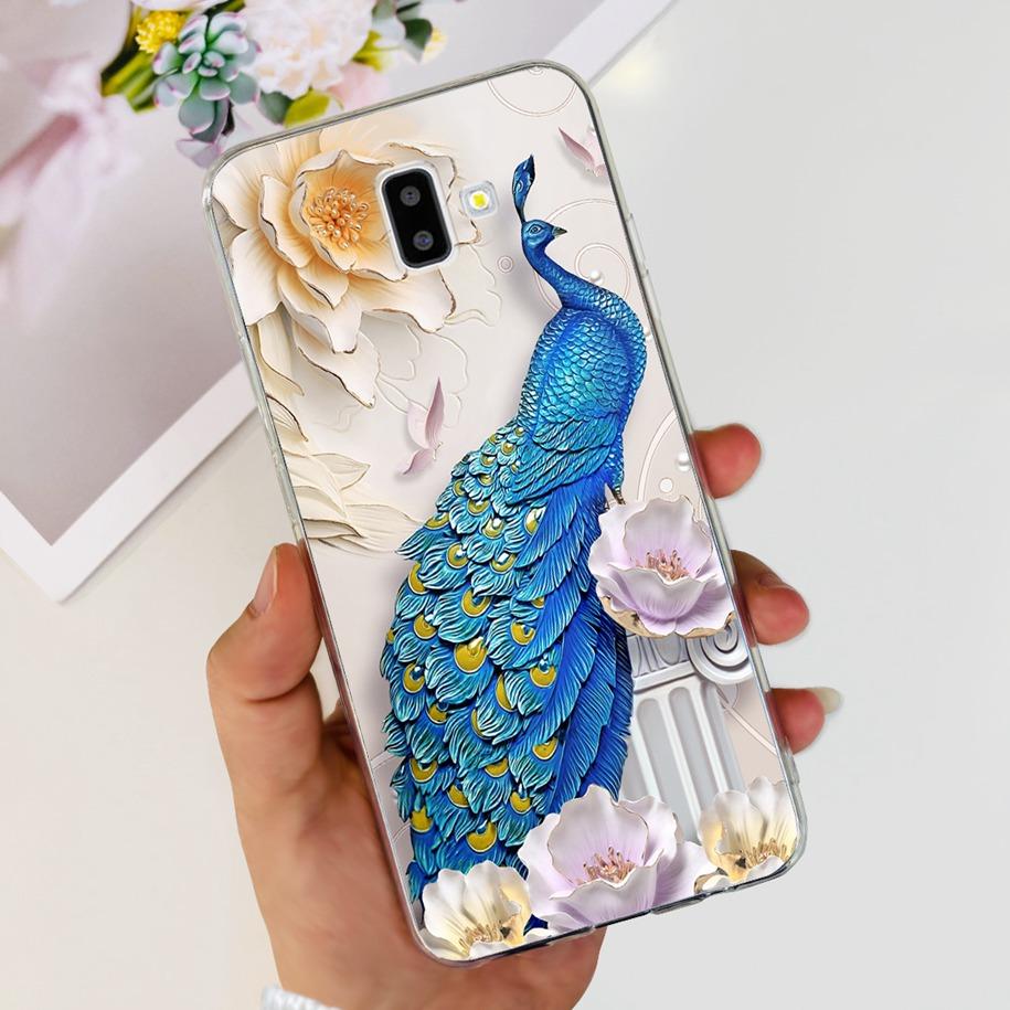 For Samsung J6 Plus Case J6 2018 J600F J610F Cover Luxury Marble Butterfly Clear Soft Cases For Samsung Galaxy J 6 J6+ 2018 Capa