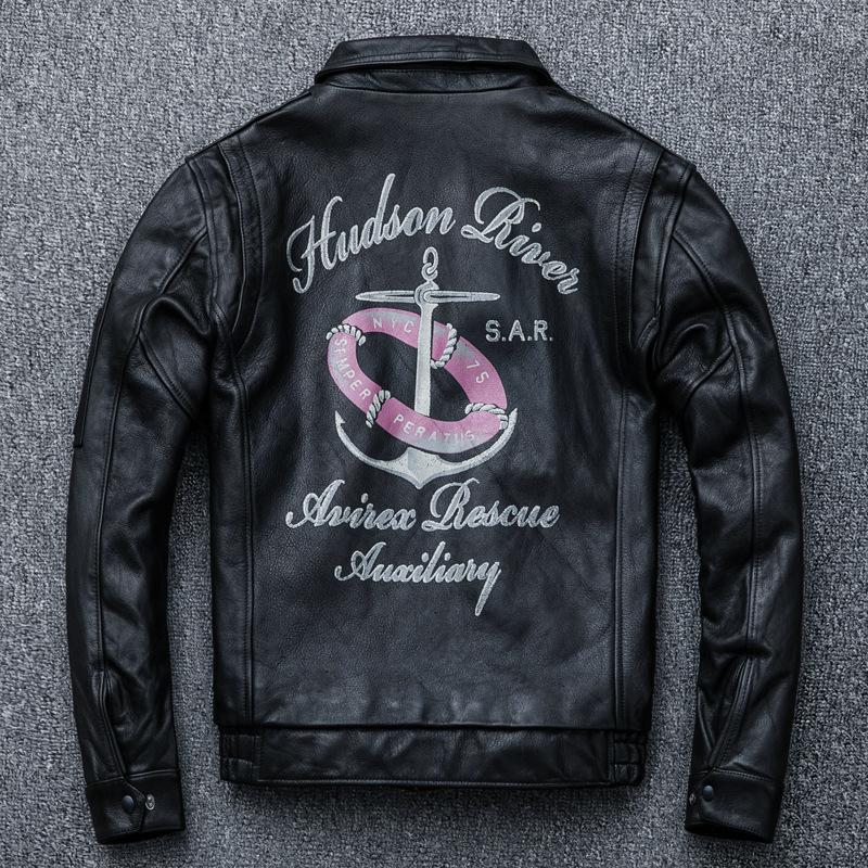 May Khaki Locomotive Leather Clothing Vintage Wash Plant Knead Old Sheepskin Jacket Men's Flight Suit