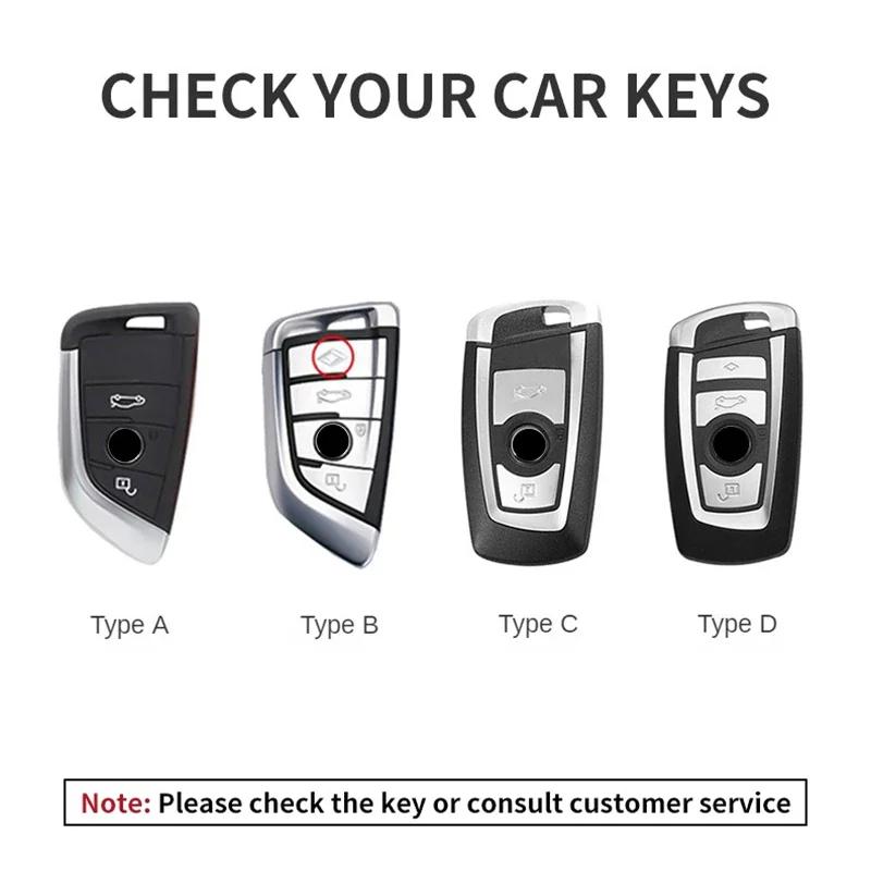 Leather Car Remote Key Case Cover for Bmw F20 G20 G30 X1 X3 X4 X5 G05 X6 X7 G11 F15 F16 G01 G02 F48 1 2 3 4 5 6 7 Series