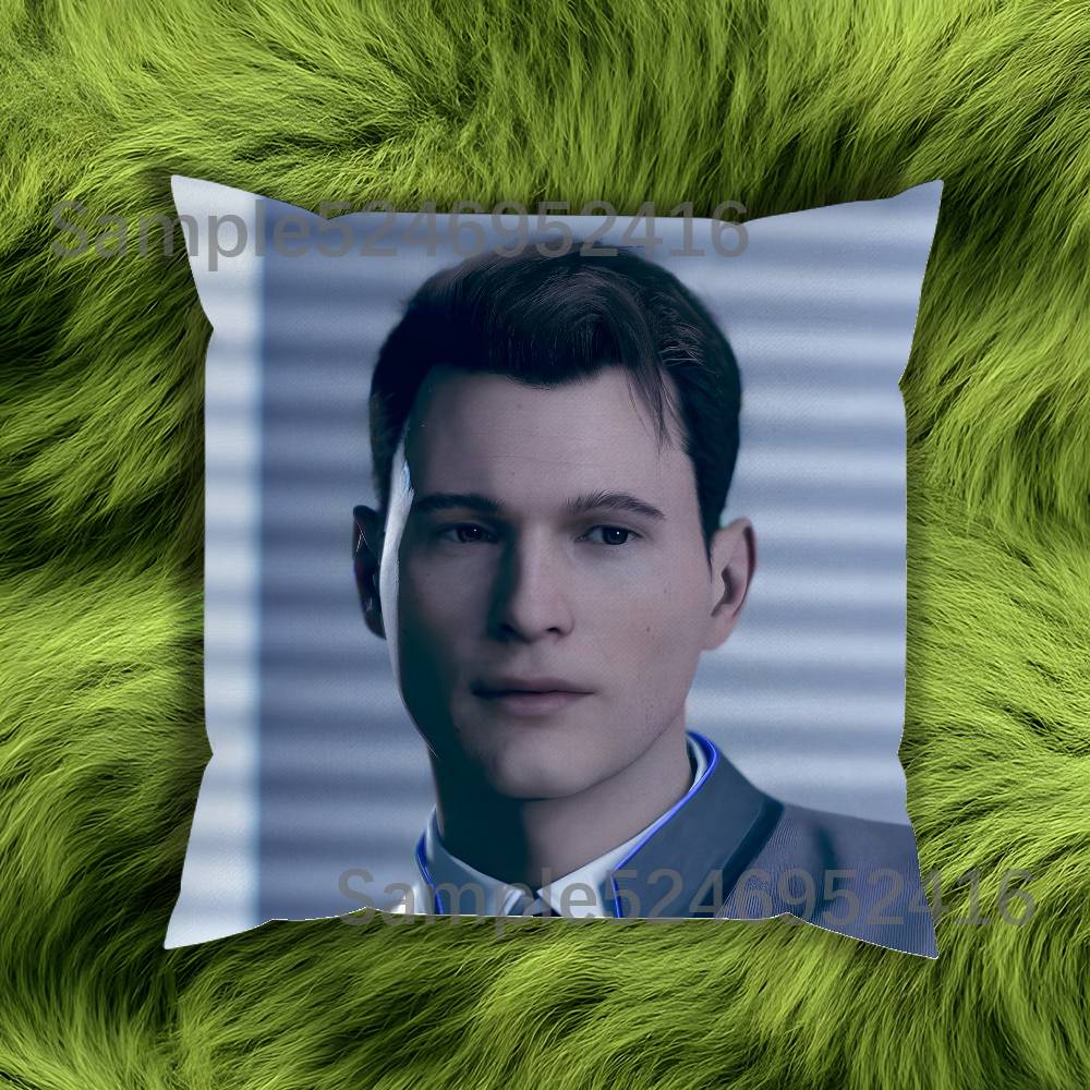 Connor DDetroit Become Human Pillowcases Cute Funny Pillow Case For Wedding Party Home Decor Comfy Pillow Cover