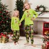 Christmas Print Cute Family Set Pajamas, Home Clothes, Family Set Long Sleeve Top Pants Set