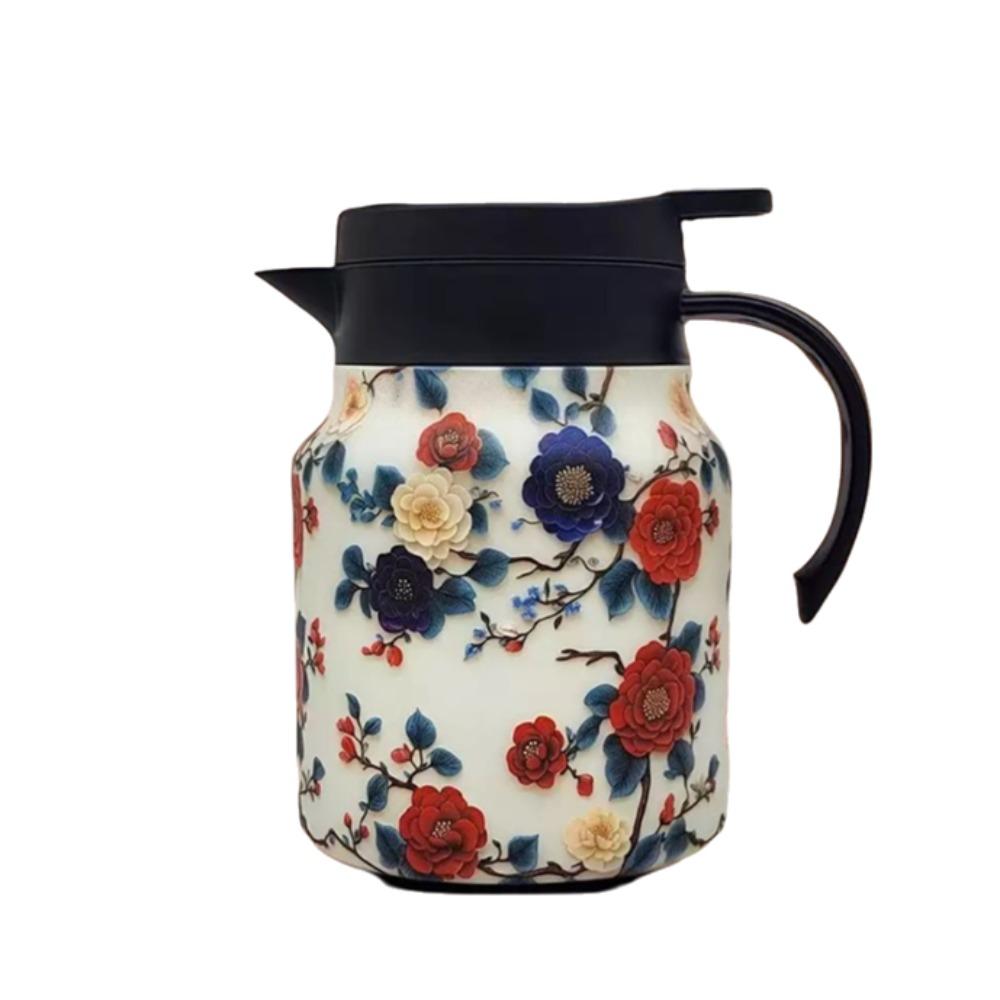 1000ml Thermal Teapot 316 Stainless Steel Insulated Carafe Coffee Pot Insulated Water Pot  Office