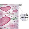 1PCS Pink Cherry Love Printed Cotton Curtain Sweet Spring Breeze   Valentine's Day   Bedroom Living Room   Curtains