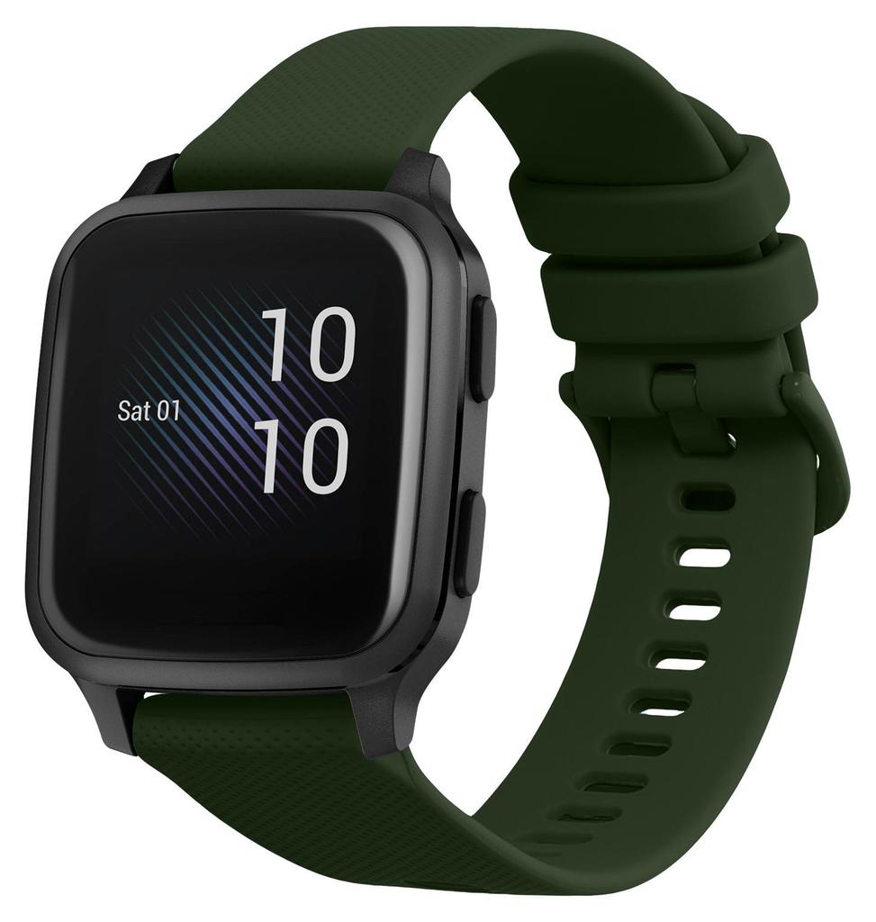 Garmin Venu Sq Music smartwatch band silicone dark green