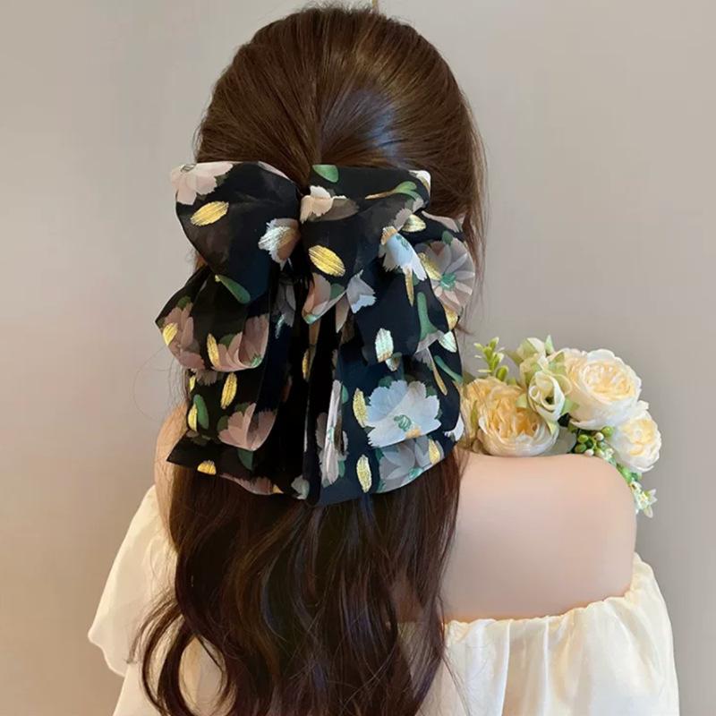 Sternenhimmel Schleifen Haarspange: High-End Low Ponytail & Dutt-Accessoire