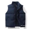 2026 Nouveau Gilet d'Hiver Homme Jeune Col Montant Tendance Couleur Unie Gilet Épais Chaud Gilet Veste Homme et Femme