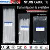 White Self-Locking Nylon Cable Ties - Durable, Non-Brittle Plastic Straps
