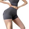 Naked three-point pants, sexy yoga pants, women's high-waisted peach hip-lifting sports shorts, fitness pants.