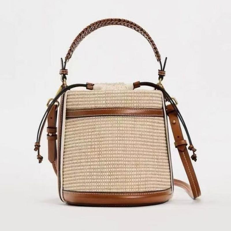 Handgehaltene Korbtasche Gewebte Strand Personalisierte Pendler Umhängetasche