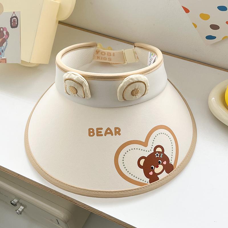 Kinder Sonnenschutzhut Sommer Mädchen UV Anti Luft Zylinder Cartoon Baby Junge Große Krempe Outdoor Sonnenhut