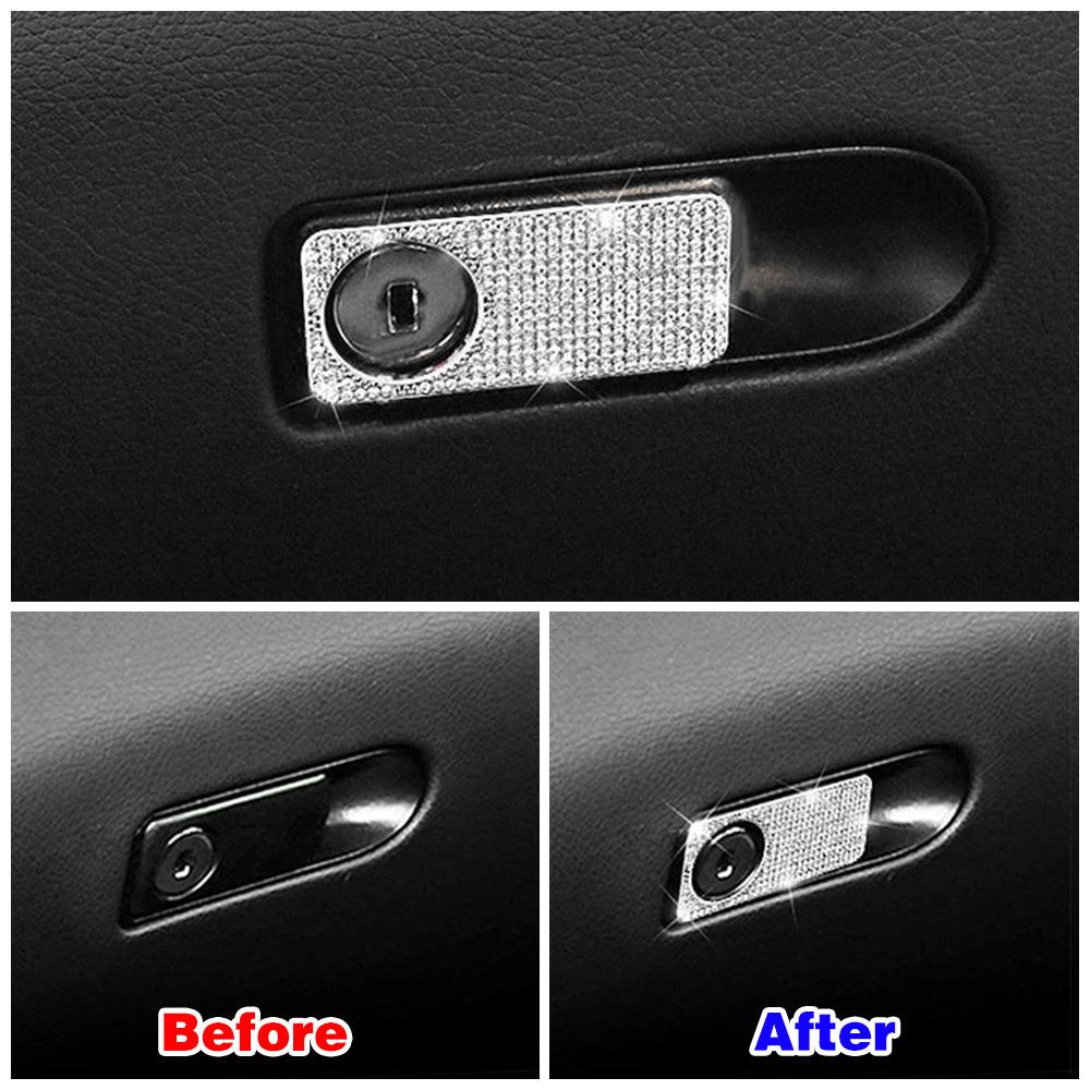 For Mercedes Benz GLC 253 2015-2019 Storage Box Glove Box Glovebox Switch Button Cover Trim Crystal Diamond Decal