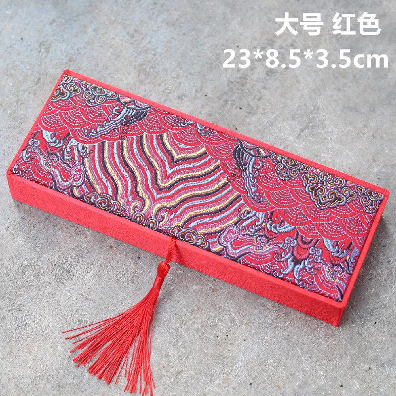 Chinese Style Rectangular Exquisite Tassel Brocade Box Gift Wrapping Available in Multiple Colors and Sizes Protect Your Jewelry