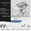 Stainless Steel Kitchen Sink with Integrated Washing Basin and Stand - Large, Thickened Single Bowl