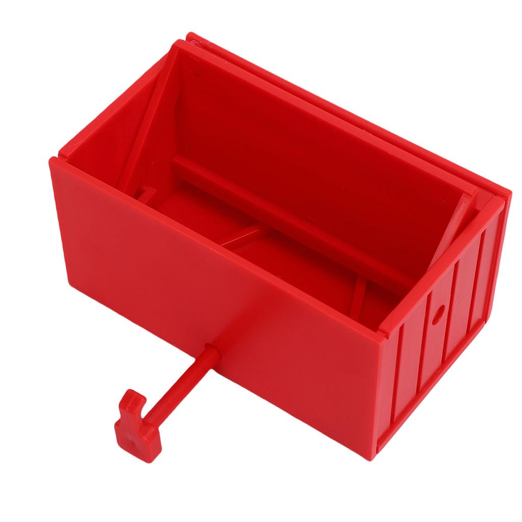 Car Garage Key Holder with Opening Door Decorative Wall Mounted Key Holder for Entryway Red