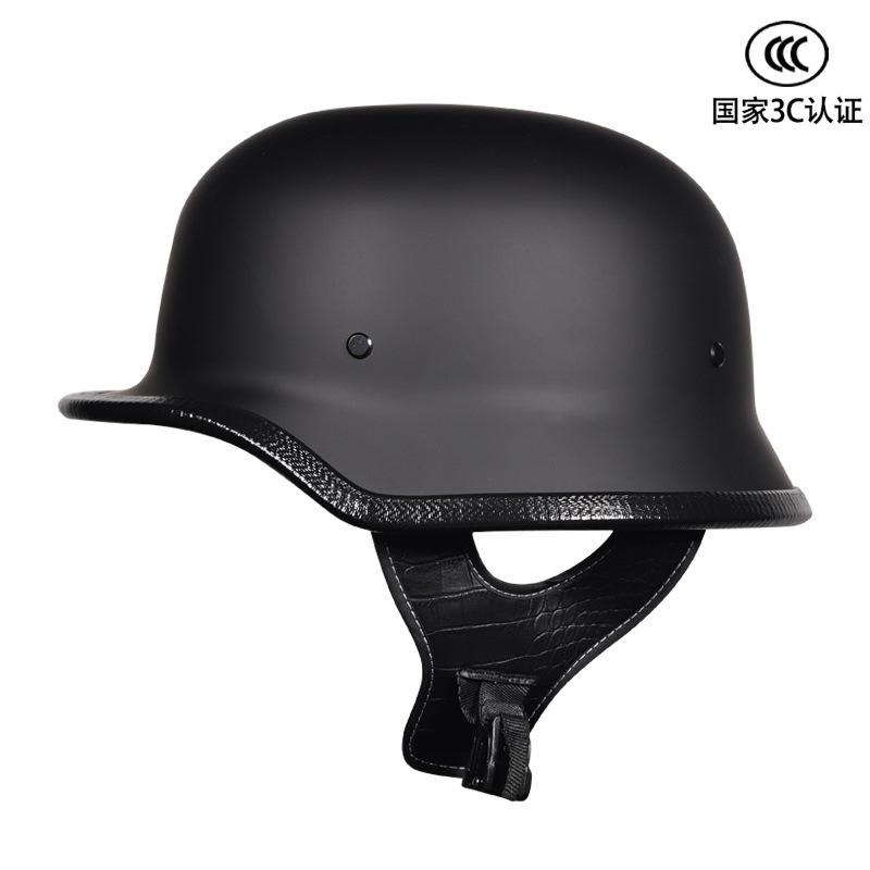 New Vintage Helmet Male and Female Couple Helmet German Locomotive Cruising Harley Half Helmet Personalized Bike Locomotive Hard Hat