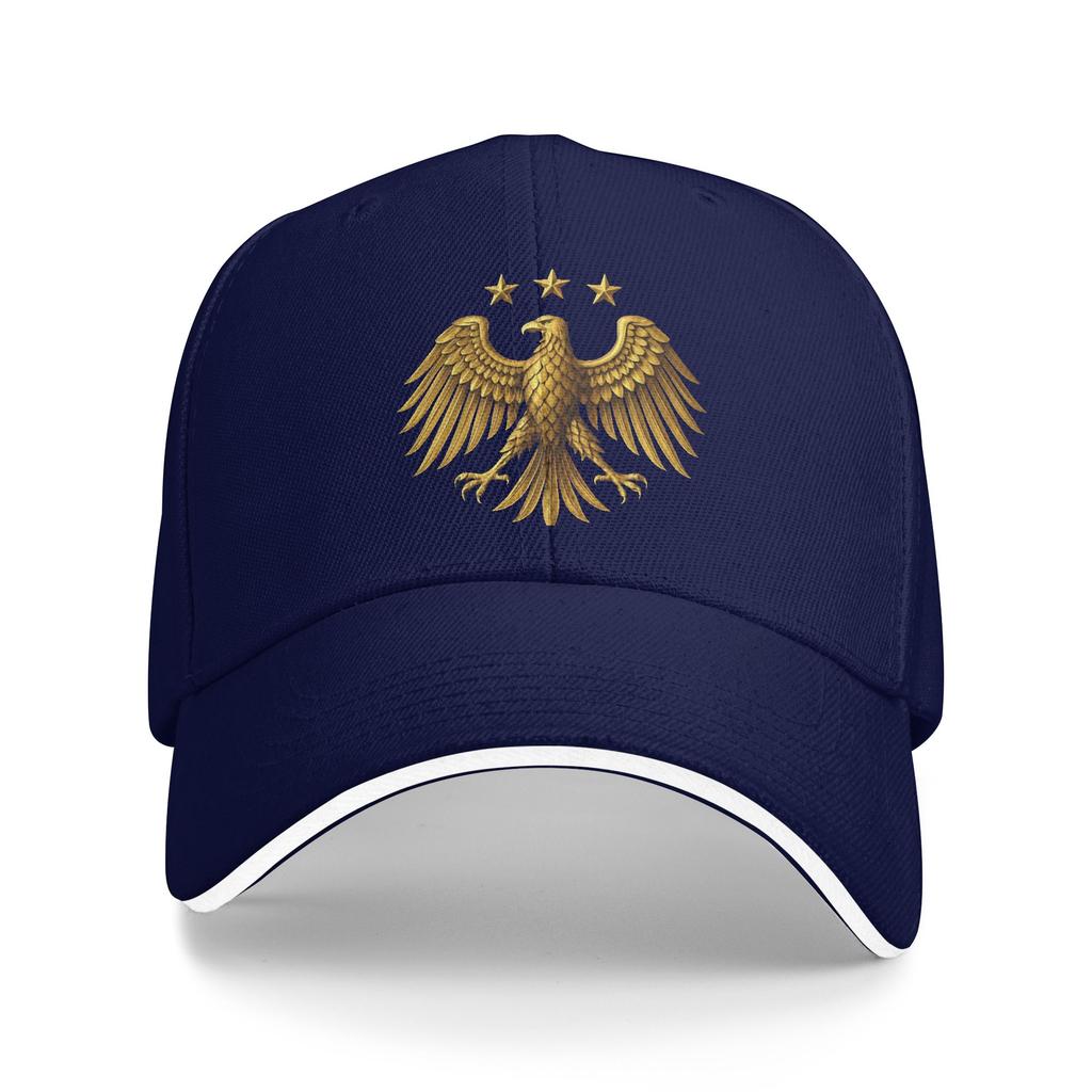 Golden Syrian Eagle Emblem Heraldic National Symbol  Baseball Cap  Unisex Unisex Custom Logo Trucker Hat Summer Trendy Snapback Cap