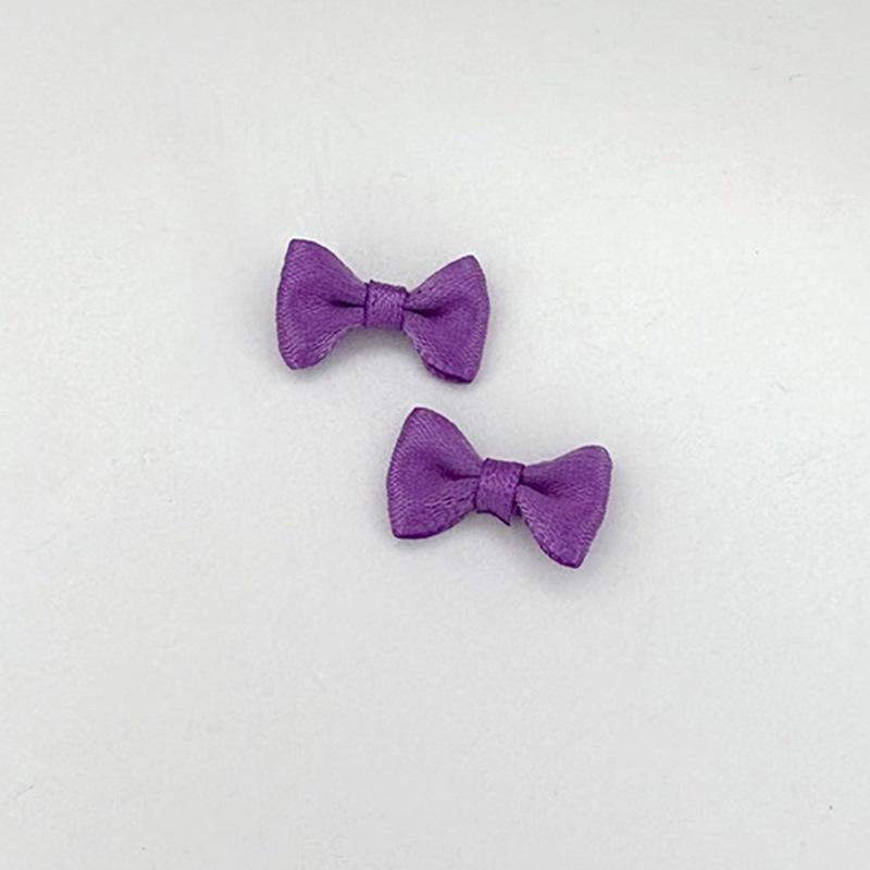 2cm Handmade Mini Cotton Bows for DIY Clothing & Doll Accessories