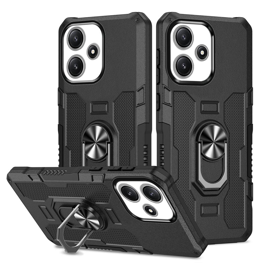 Cover Armor COMAKU Per Xiaomi 13 - Custodia Antiurto TPU+PC Con Anello E Supporto Magnetico - Nero