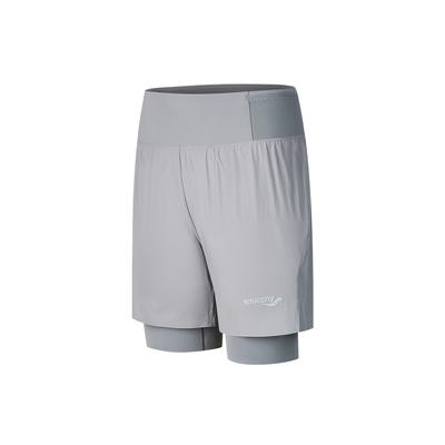 Running Training Series Comfortable Stylish Versatile Double Layer Sports Shorts Men Shorts Rock-Gray SA2259DP02T-GR069