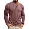 Men S Long Sleeve Henley T Shirt Casual Top