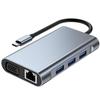 USB-C Adapter - 8-in-1 Hub - HDMI 4K - VGA - USB 3.0 - Gigabit Ethernet