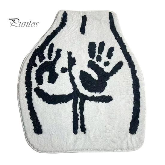 

Коврик для пола, нескользящий, впитывающий воду, коврик для ванной комнаты с рисунком от руки, имитация кашемирового ворса, ковер для кухни и туалета M