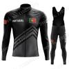 New Portugal National Team  Cycling Jersey Set Winter Mens Long Sleeve Clothing Suit MTB Bike Road Pants Bib Ropa Ciclismo