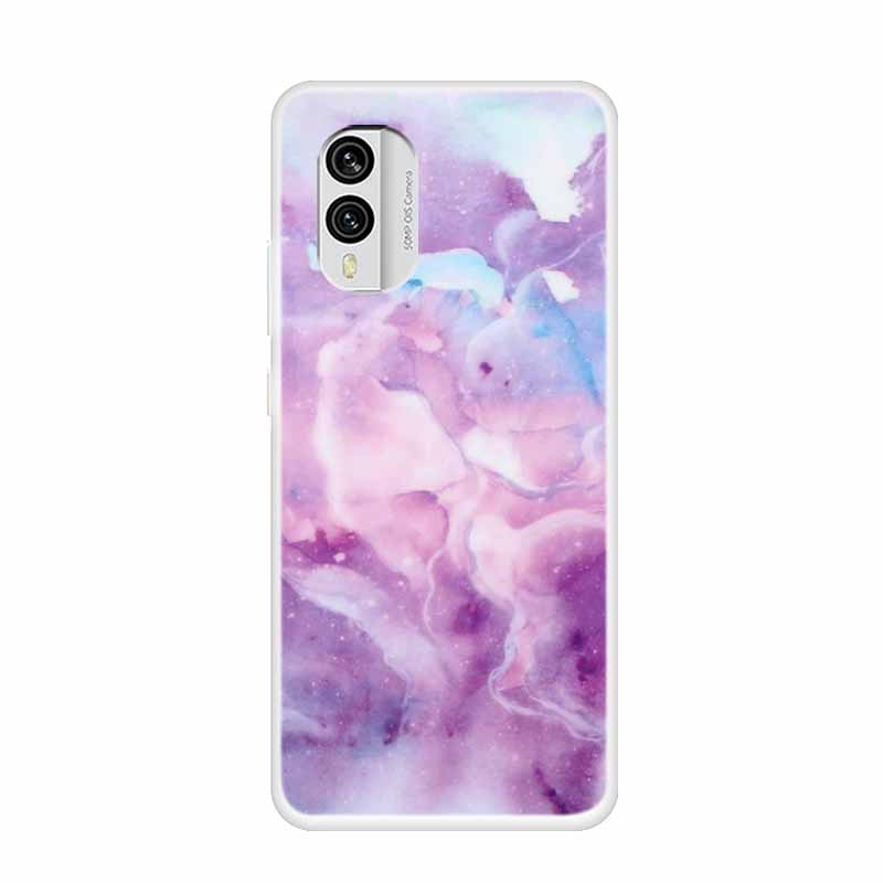 For Nokia X30 5G Case C31 C20 C10 Clear Marble TPU Soft Silicone Print Cover for NOKIA C31 X 30 Transparent Para On for NokiaX30