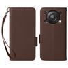 For Oukitel C60/C60 Pro Case with Wrist Strap Litchi Texture PU Leather Wallet Phone Cover