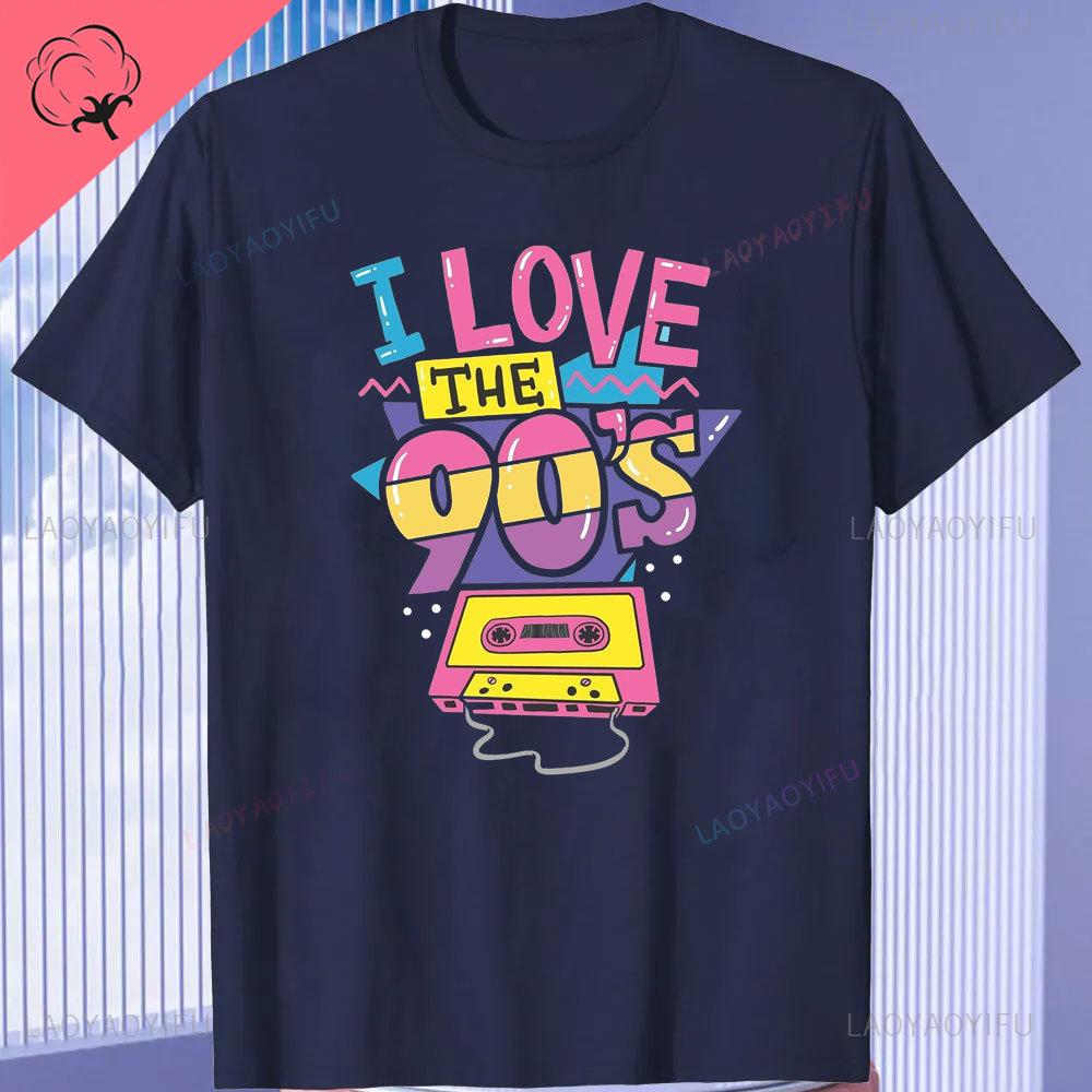 Funny 80s Retro Cotton Tee Clothing Vintage T Shirt Camisetas 1980s Party Gift Turntable Cassette Retro Style Oneck TShirt