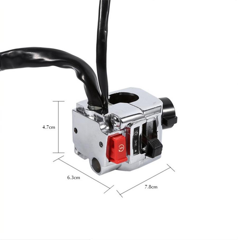 1 Pair Motorcycle 7/8" Handlebar Control Horn Turn Signal Light Switch For Honda