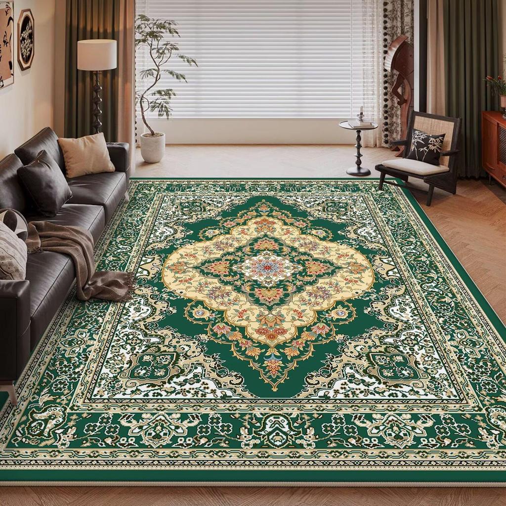 European High-end Luxury Carpet Living Room Sofa Rug Home Decoration Large Bedroom Vintage Persian Rug Non-slip Coffee Table Mat