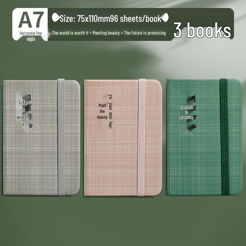 A7 Mini Pocket-Sized Notebook: Portable, Simple, and Perfect for Students