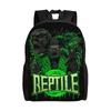 Mortal Kombat Reptile Backpack for Men Women Casual Student Daypack  Laptop Shoulder Bag Sports