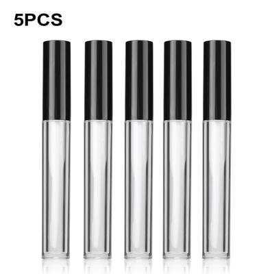 5pcsset 5ml Clear Empty Lipgloss Bottle Eyelash Eyeliner Oil Container Lip Gloss Split Bottle