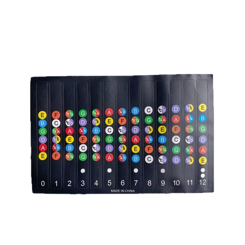 

Guitar Fretboard Stickers Scale Note Sticker Suitable for Beginner Learning Decal Classic Acoustic Electric Guitar Accessories