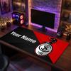 SC Freiburg Custom Large Mouse Pad, Personalized Name Text Print, Football Logo Non‑Slip Desk Mat Gaming Gift