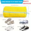 1PC Shoe Washing Machine Bag for Washer & Dryer Soft Chenille Fabric with Fluffy Lining Noise-Fits Sneakers & Shoes Laundry Bags