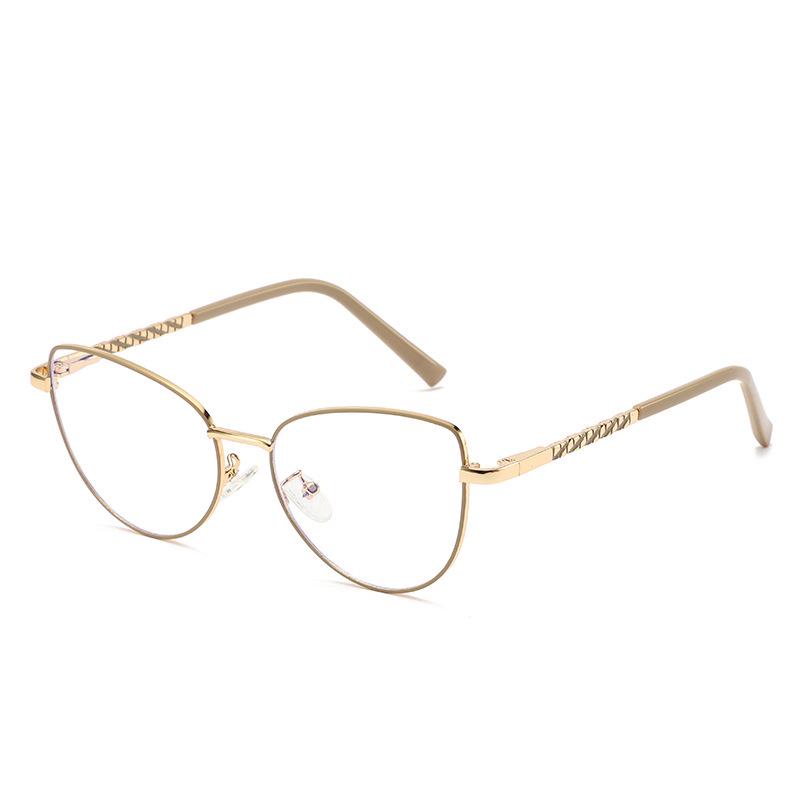 Women's Cat Eye Color-Changing Blue Light Glasses for Migraine Relief - Trendy Clear Lenses