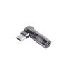 Aluminum Type C/USB To Type C/USB 90 Degree Adapter For 60W Quick Charging Data Transfer Across Multiple Devices