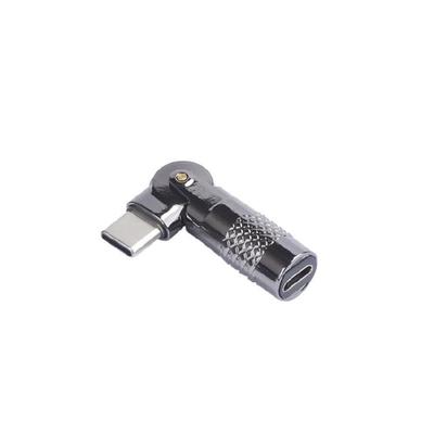 Hliníkový úhlový adaptér Type C/USB na Type C/USB pro 60W rychlé nabíjení a přenos dat mezi více zařízeními