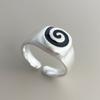 Xiaomi BF CLUB 925 Sterling Silver Ring For Women Jewelry Twist Line Retro Open Vintage Handmade Ring Allergy For Party Birthday Gift