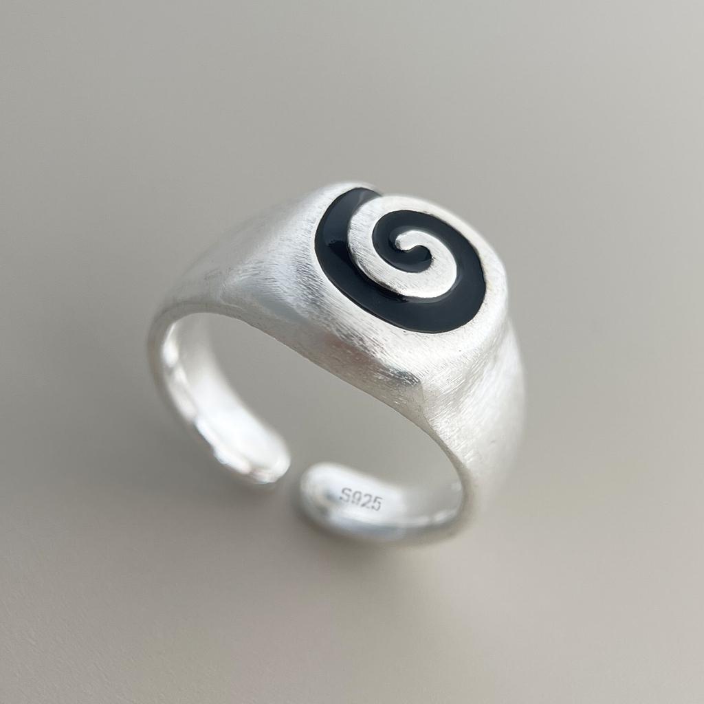 Xiaomi BF CLUB 925 Sterling Silver Ring For Women Jewelry Twist Line Retro Open Vintage Handmade Ring Allergy For Party Birthday Gift