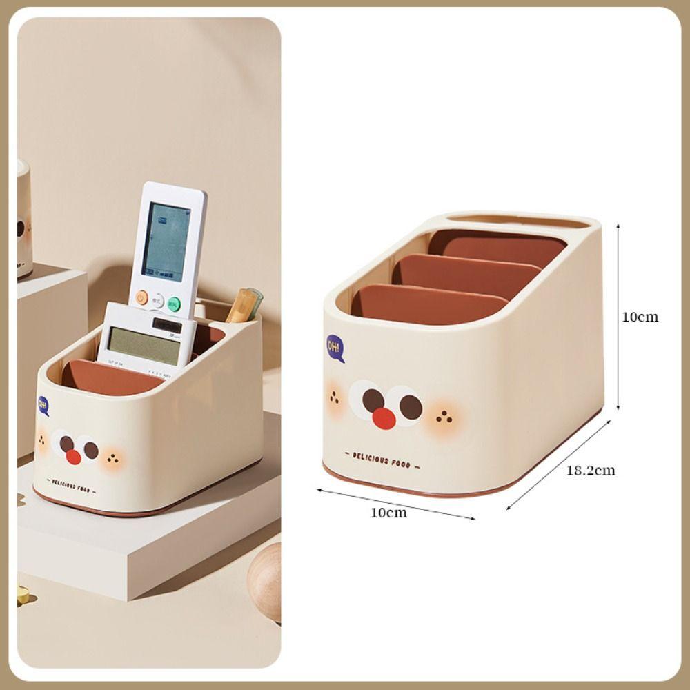 Household Remote Control Organizer Box Large Capacity Pen Holder Cosmetic Storage Case