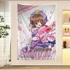 Cardcaptor Sakura Kinomoto Sakura School Uniform Wall Tapestry  Cozy Room Decor for Classic Shoujo Anime  Cardcaptor Fans