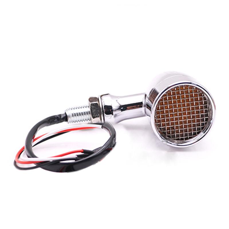 1pcs Universal Motorcycle LED Turn Signal Light Indicators Blinkers Amber Bullet Type 12V Motorcycles Lamp